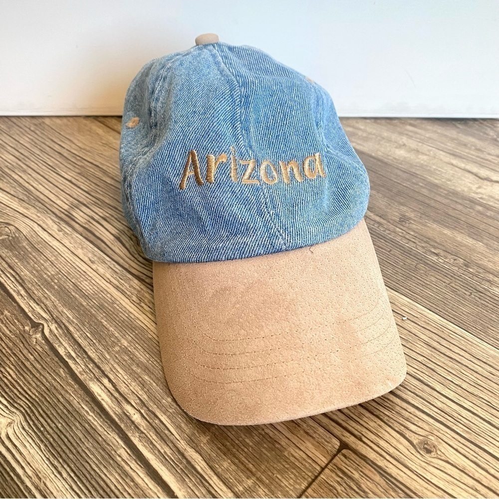 Smith Western Inc Women's Denim‎ Embroidered Arizona Hat Suede Bill Boho Country